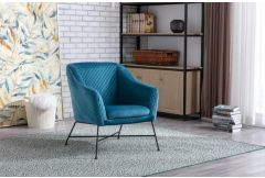 Cleo - Accent Chair - Federal Blue