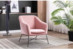 Cleo - Accent Chair - Powder Pink