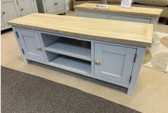 Country Oak  - Large TV Unit - Clearance