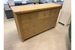 Felix Oak - 3 Over 4 Drawer Chest - Clearance