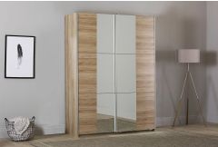 Frinton - 2 Door Part Mirrored Wardrobe
