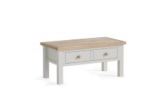 Country Oak Stone Grey - Coffee Table with Drawer
