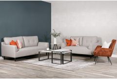 Hari - 2 Seat Fixed Sofa - Light Grey - Further Reduced!
