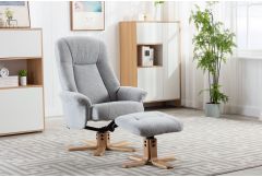 Hula - Swivel Recliner & Stool (Cloud)