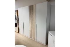 Layla - 4 Door Wardrobe in White - Clearance