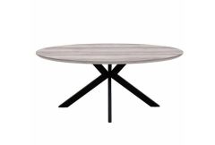 Maeve - Grey Dining Oval Table 180 cm