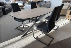 Sian - Oval Dining Table & 6 Alta Chairs - Clearance