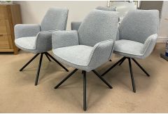 Uno - 4 x Dining Chairs in Light Blue - Clearance - EXTRA 20% OFF