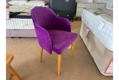 Upholstered Purple Chair - Clearance