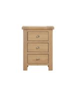 Felix - Oak 3 Drawer Bedside Chest