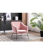 Cleo - Accent Chair - Powder Pink