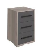 Flexi - 3 Drawer Bedside Chest