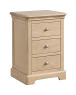 Litchfield - Oak 3 Drawer Bedside Chest