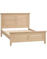 Litchfield - Oak 4'6" High Foot End Bedframe