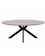 Maeve - Grey Dining Oval Table 180 cm