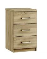 Marenna - 3 Drawer Bedside